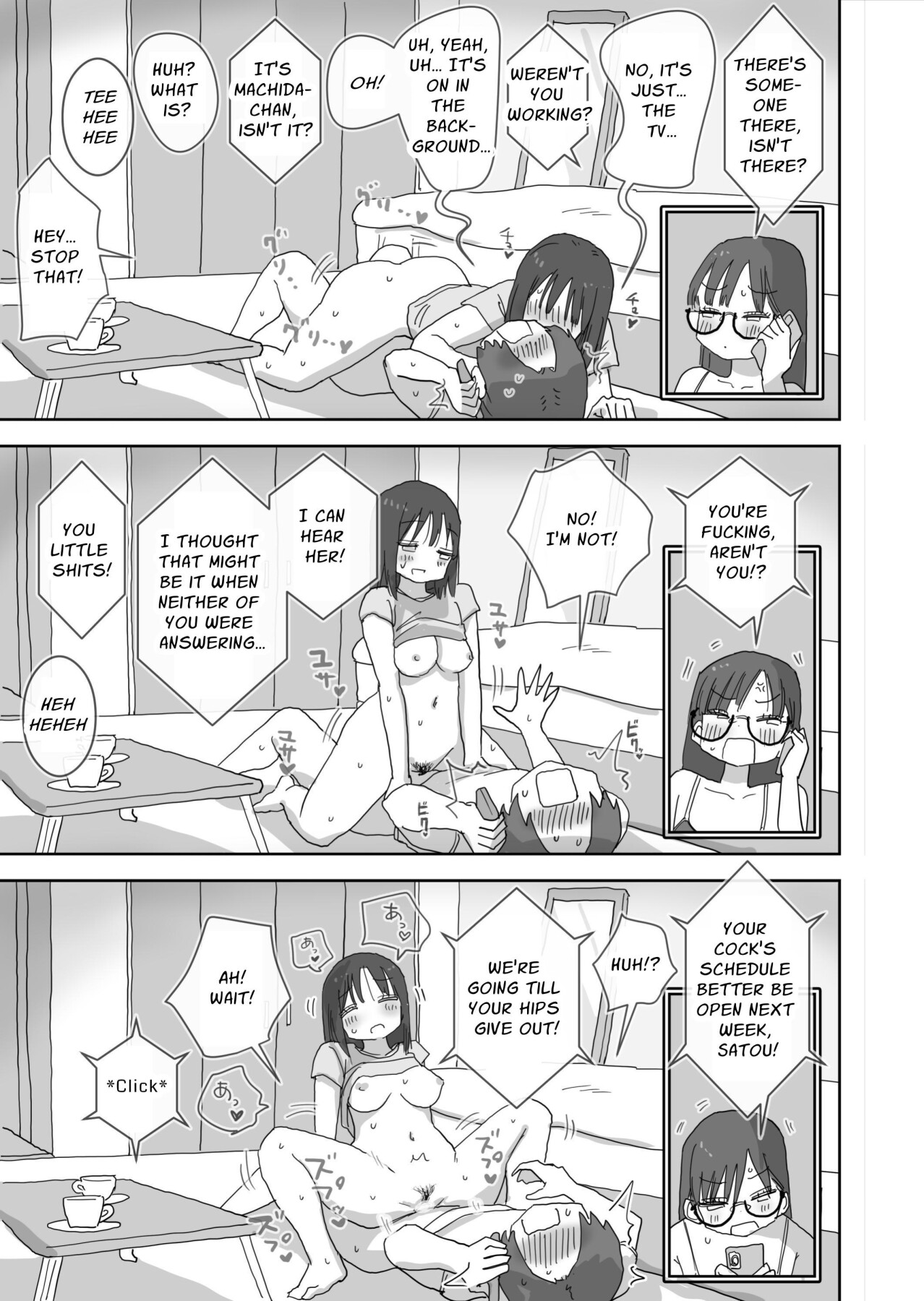 Hentai Manga Comic-My Naughty Lovey-Dovey Day Off With My Female Friends Continued ~Machida~-Read-37